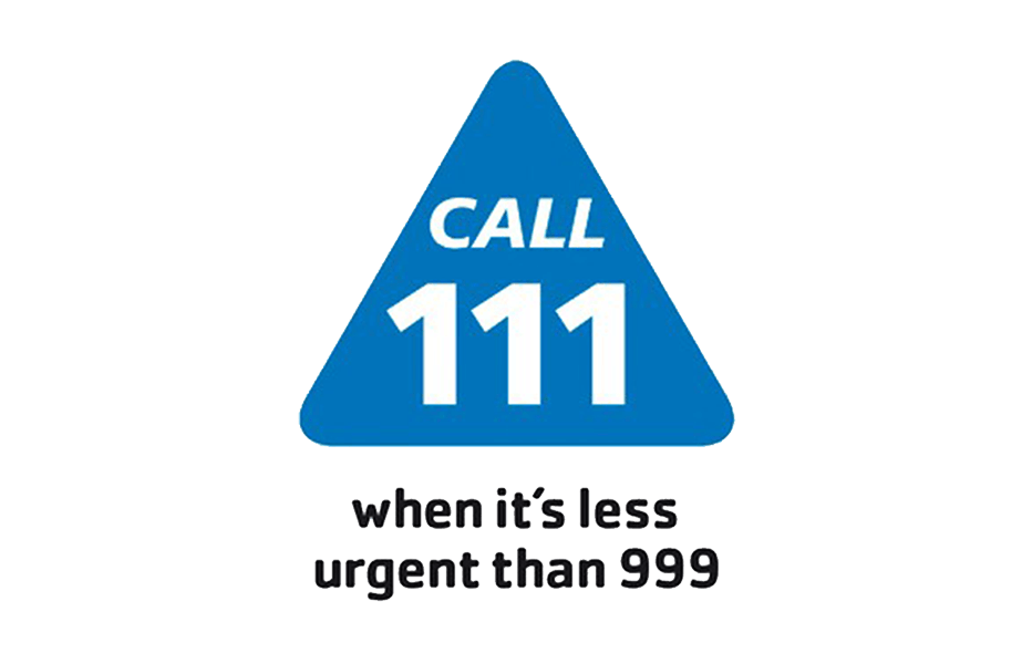 NHS 111 logo for non urgent cases
